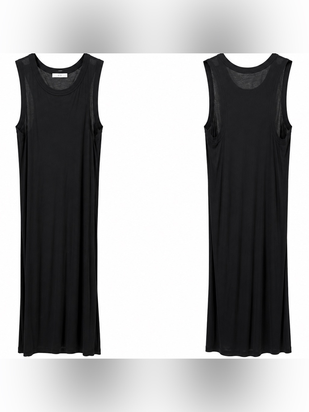 CO Black 100% Cotton Sleeveless Maxi Dress – Size M